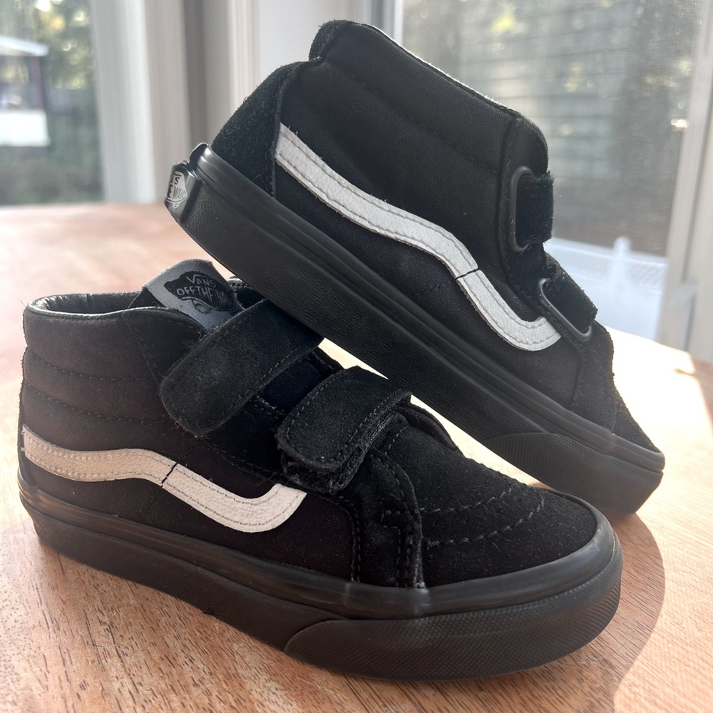 VANS SK8-MID REISSUE V, KIDS, BLACK, SIZE 13, UNISEX